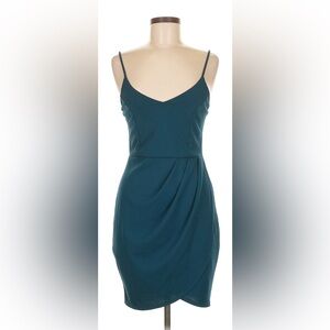 Lulu's Teal Midi Dress